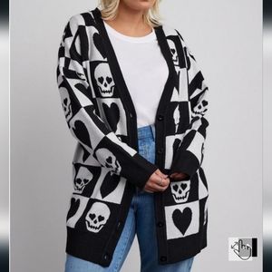 ISO TORRID SKULL BOYFRIEND CARDIGAN